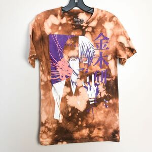 Tokyo Ghoul Funimation Tie Dye Crewneck Graphic T shirt Small Brown